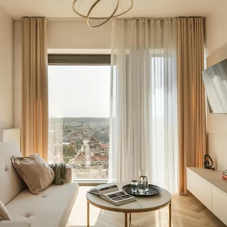Апартаменты Urban Global 23rd Floor No 20 - Air Condition - Free Garage Катовице